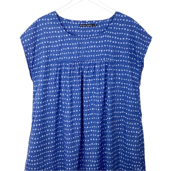 Gudrun Sjoden Polka Dot Dress Size M 100% Cotton Shift Dress Lagenlook - Picture 3 of 8